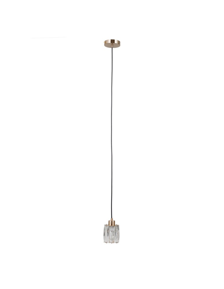 ITALUX Torno Wisząca 1xE14 40W Złoty PND-40813-1-HBR