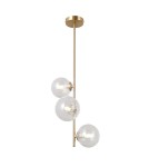 Lampy wiszące kule - ITALUX Toledo Wisząca 3xG9 5W Złoty PND-40717-3-HBR - product 3