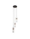 ITALUX Taraso Wisząca 3xE14 40W Czarny mat, złoty PND-40760-3-BK-HBR