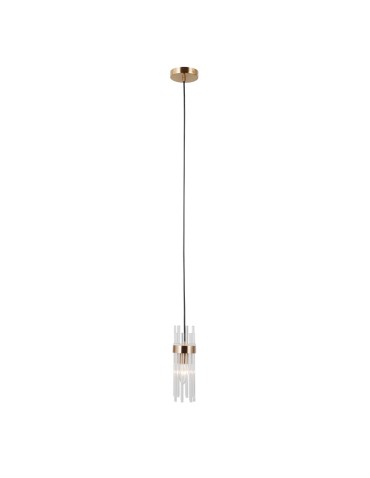 ITALUX Taraso Wisząca 1xE14 40W Złoty PND-40760-1-HBR