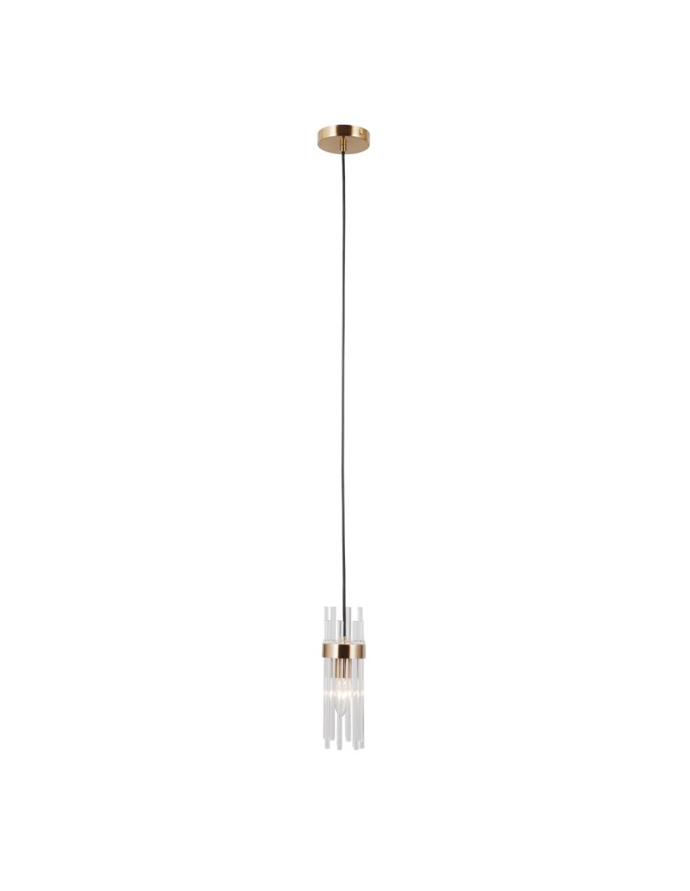 ITALUX Taraso Wisząca 1xE14 40W Złoty PND-40760-1-HBR