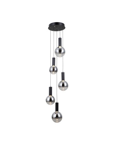 ITALUX Strela Wisząca 5xLED 25W 3000K Czarny mat PND-34378-5S-BK