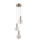 ITALUX Strela Wisząca 3xLED 15W 3000K Złoty PND-34378-3S-HBR ITALUX Strela Wisząca 3xLED 15W 3000K Złoty PND-34378-3S-HBR
