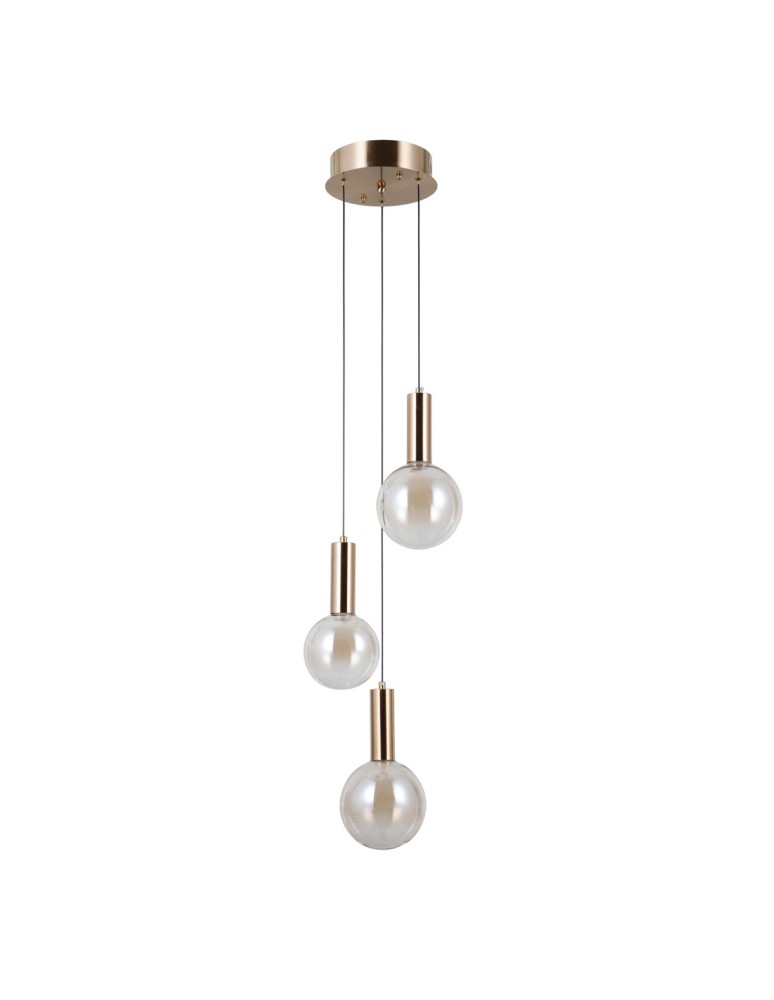 ITALUX Strela Wisząca 3xLED 15W 3000K Złoty PND-34378-3S-HBR ITALUX Strela Wisząca 3xLED 15W 3000K Złoty PND-34378-3S-HBR