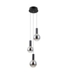 Lampy wiszące potrójne - ITALUX Strela Wisząca 3xLED 15W 3000K Czarny mat PND-34378-3S-BK - product 2