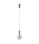 Lampy wiszące pojedyncze - ITALUX Strela Wisząca 1xLED 5W 3000K Złoty PND-34378-1S-HBR - product 1