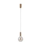 Lampy wiszące pojedyncze - ITALUX Strela Wisząca 1xLED 5W 3000K Złoty PND-34378-1S-HBR - product 2