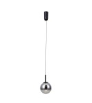 Lampy wiszące pojedyncze - ITALUX Strela Wisząca 1xLED 5W 3000K Czarny mat PND-34378-1S-BK - product 2