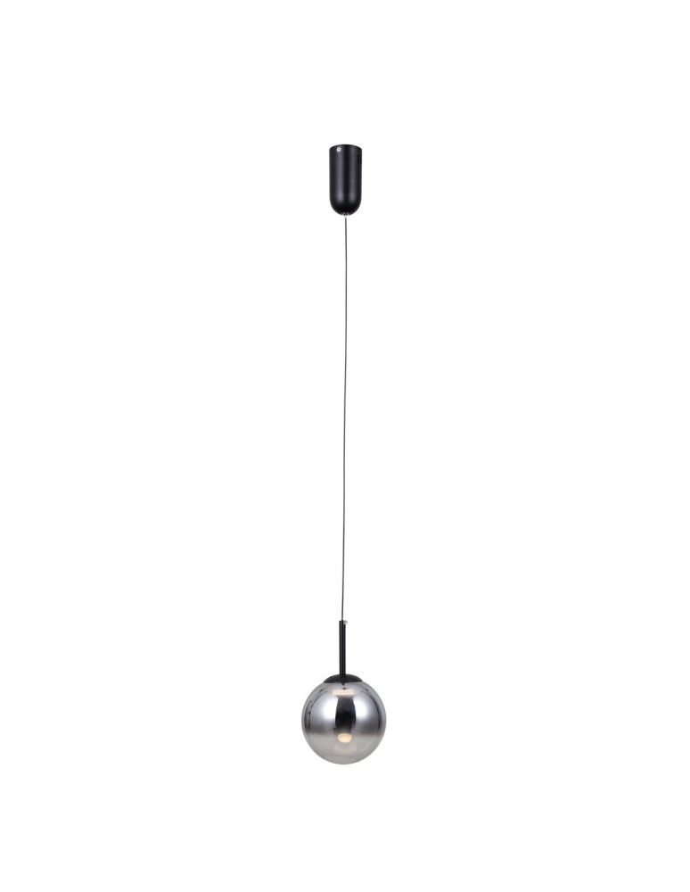 Lampy wiszące pojedyncze - ITALUX Strela Wisząca 1xLED 5W 3000K Czarny mat PND-34378-1S-BK - product kolory-swiatla.pl 2