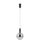 Lampy wiszące pojedyncze - ITALUX Strela Wisząca 1xLED 5W 3000K Czarny mat PND-34378-1M-BK - product 1