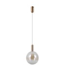 Lampy wiszące pojedyncze - ITALUX Strela Wisząca 1xLED 5W 3000K Złoty PND-34378-1L-HBR - product 2