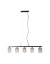ITALUX Simona Wisząca 5xE14 40W Czarny mat, chrom PND-40814-5-BK-HBR