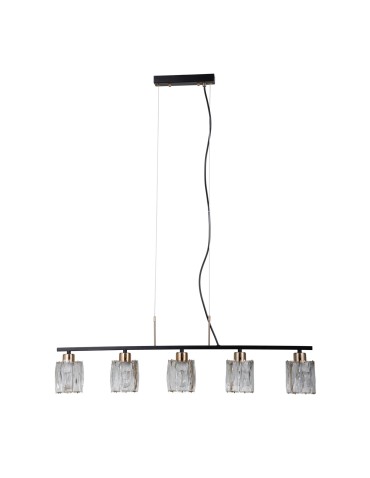 ITALUX Simona Wisząca 5xE14 40W Czarny mat, chrom PND-40814-5-BK-HBR - produkt 2