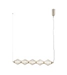Lampy wiszące nad wyspę - ITALUX Sevil Wisząca 5xLED 25W 3000K Złoty PND-34403-5-HBR - product 1