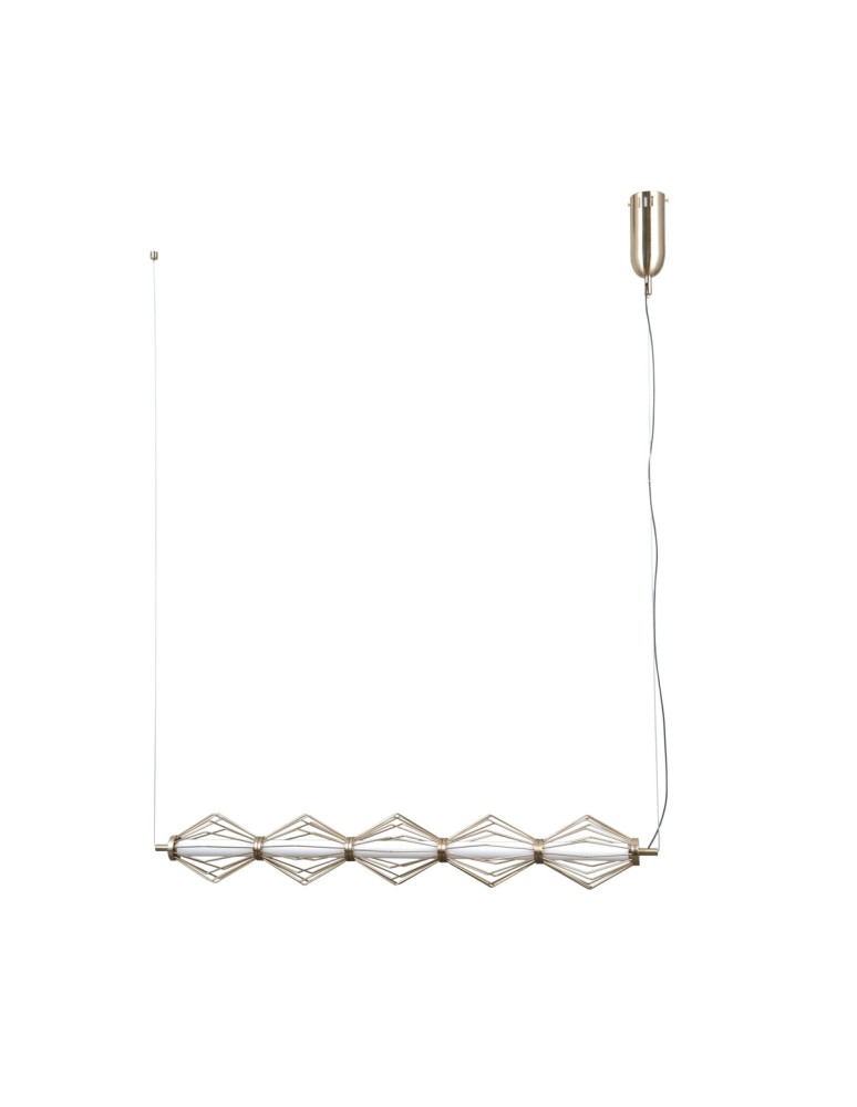 Lampy wiszące nad wyspę - ITALUX Sevil Wisząca 5xLED 25W 3000K Złoty PND-34403-5-HBR - product kolory-swiatla.pl 2