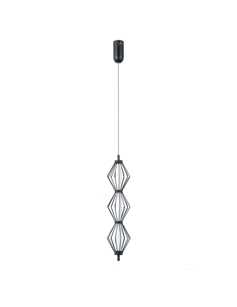 ITALUX Sevil Wisząca 3xLED 15W 3000K Czarny mat, chrom PND-34403-3V-BK