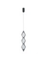 ITALUX Sevil Wisząca 3xLED 15W 3000K Czarny mat, chrom PND-34403-3V-BK
