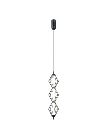 ITALUX Sevil Wisząca 3xLED 15W 3000K Czarny mat, chrom PND-34403-3V-BK - produkt 2