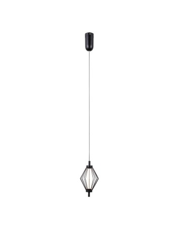 ITALUX Sevil Wisząca 1xLED 5W 3000K Czarny mat, chrom PND-34403-1-BK