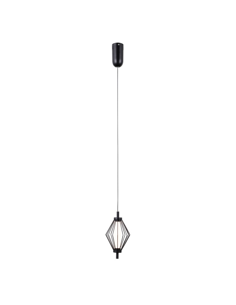 ITALUX Sevil Wisząca 1xLED 5W 3000K Czarny mat, chrom PND-34403-1-BK