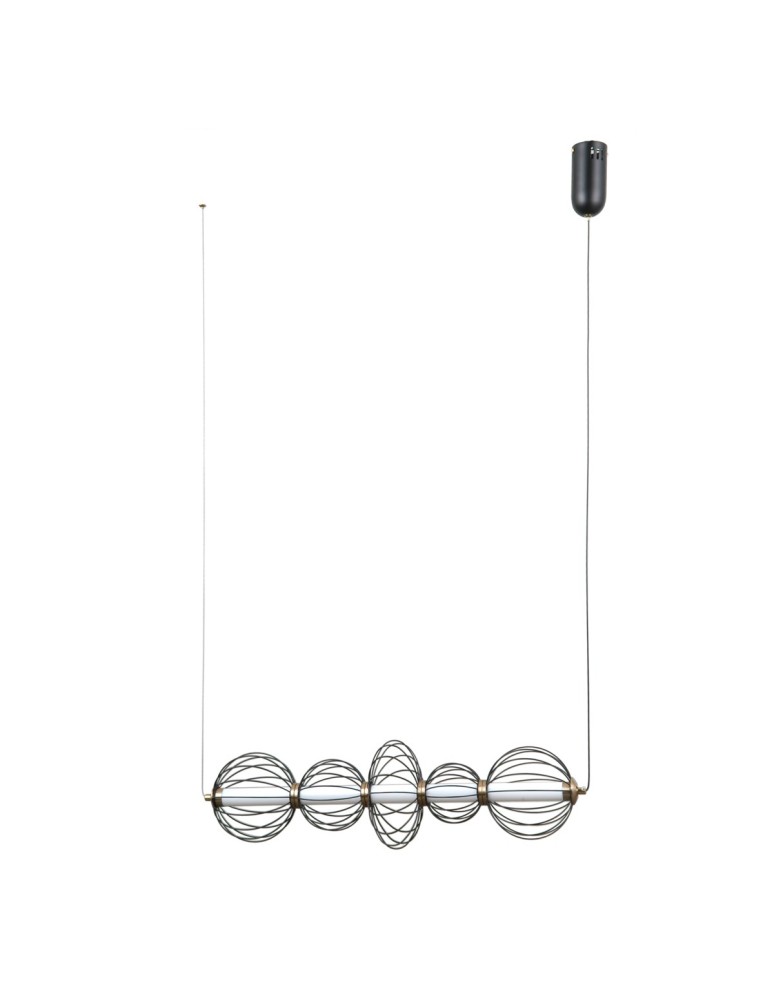 ITALUX Rabel Wisząca 5xLED 18W 3000K Czarny mat PND-344221-5-BK