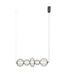 Lampy wiszące nad wyspę - ITALUX Rabel Wisząca 5xLED 18W 3000K Czarny mat PND-344221-5-BK - product 1