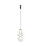 Lampy wiszące pojedyncze - ITALUX Rabel Wisząca 3xLED 10W 3000K Złoty PND-344221-3V-HBR - product 1