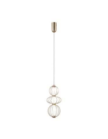 ITALUX Rabel Wisząca 3xLED 10W 3000K Złoty PND-344221-3V-HBR