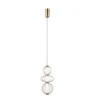 Lampy wiszące pojedyncze - ITALUX Rabel Wisząca 3xLED 10W 3000K Złoty PND-344221-3V-HBR - product 3