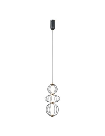 ITALUX Rabel Wisząca 3xLED 10W 3000K Czarny mat PND-344221-3V-BK