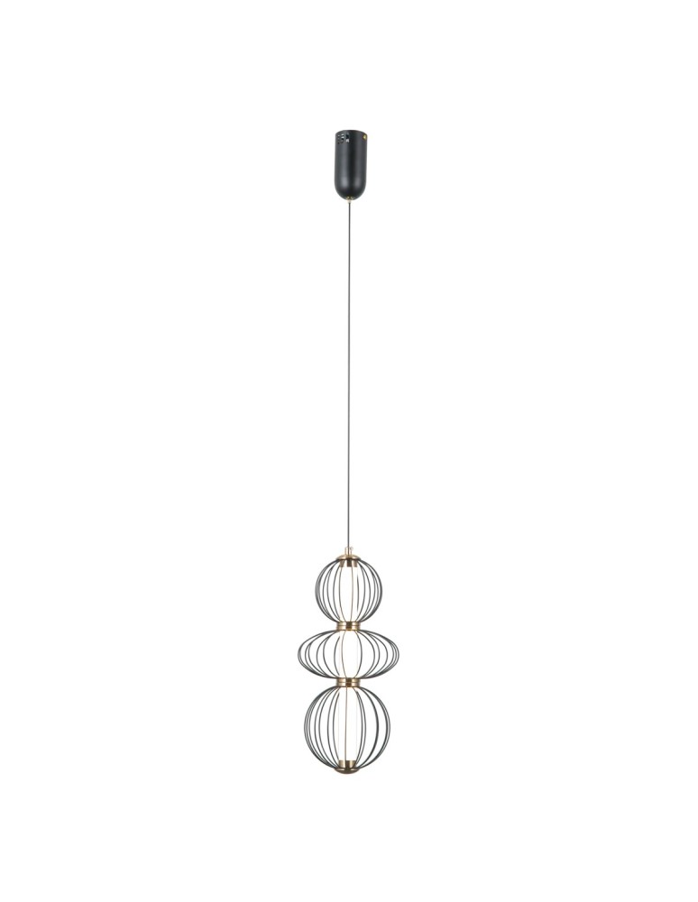ITALUX Rabel Wisząca 3xLED 10W 3000K Czarny mat PND-344221-3V-BK