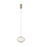 Lampy wiszące pojedyncze - ITALUX Rabel Wisząca 1xLED 5W 3000K Złoty PND-344221-1-HBR - product 3