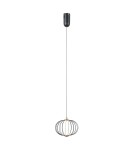 Lampy wiszące pojedyncze - ITALUX Rabel Wisząca 1xLED 5W 3000K Czarny mat PND-344221-1-BK - product 1
