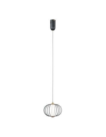 ITALUX Rabel Wisząca 1xLED 5W 3000K Czarny mat PND-344221-1-BK