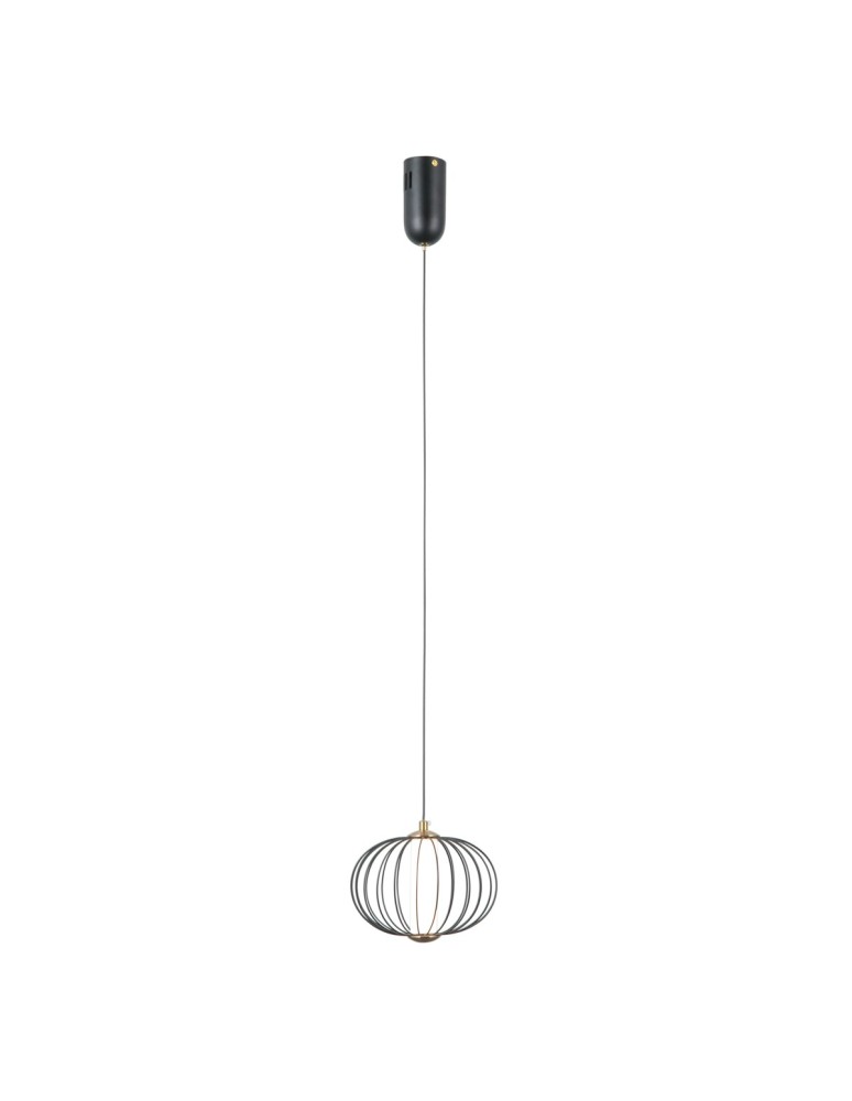 ITALUX Rabel Wisząca 1xLED 5W 3000K Czarny mat PND-344221-1-BK