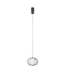 Lampy wiszące pojedyncze - ITALUX Rabel Wisząca 1xLED 5W 3000K Czarny mat PND-344221-1-BK - product 3