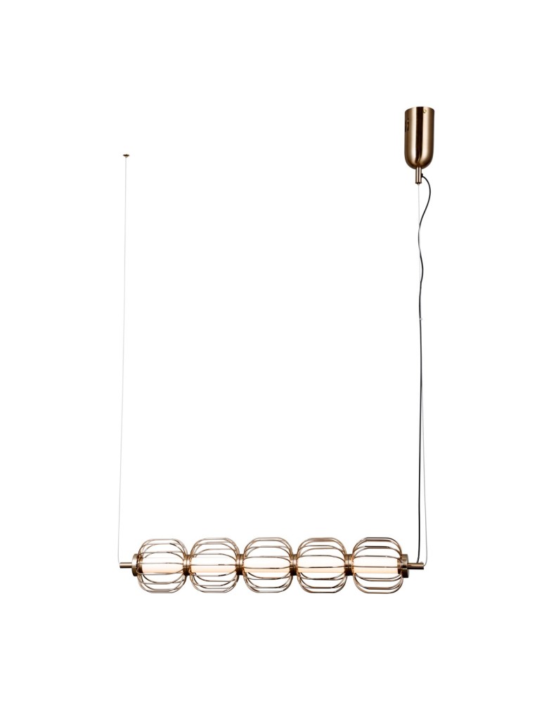 ITALUX Pedro Wisząca 5xLED 20W 3000K Złoty PND-34405-5-HBR ITALUX Pedro Wisząca 5xLED 20W 3000K Złoty PND-34405-5-HBR