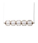 ITALUX Pedro Wisząca 5xLED 20W 3000K Złoty PND-34405-5-HBR ITALUX Pedro Wisząca 5xLED 20W 3000K Złoty PND-34405-5-HBR
