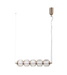 ITALUX Pedro Wisząca 5xLED 20W 3000K Złoty PND-34405-5-HBR ITALUX Pedro Wisząca 5xLED 20W 3000K Złoty PND-34405-5-HBR