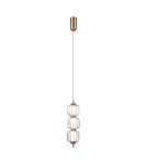 ITALUX Pedro Wisząca 3xLED 12W 3000K Złoty PND-34405-3V-HBR ITALUX Pedro Wisząca 3xLED 12W 3000K Złoty PND-34405-3V-HBR