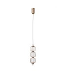 ITALUX Pedro Wisząca 3xLED 12W 3000K Złoty PND-34405-3V-HBR ITALUX Pedro Wisząca 3xLED 12W 3000K Złoty PND-34405-3V-HBR