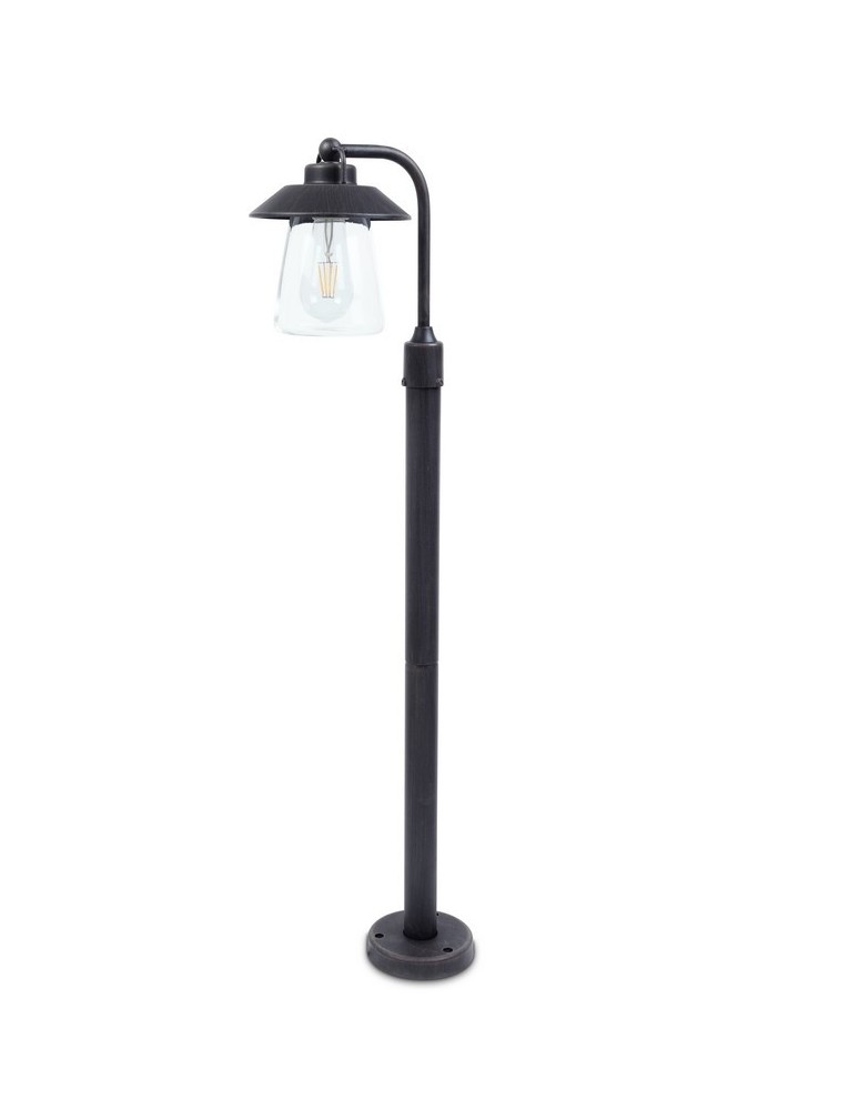 Lampy ogrodowe stojące - Lutec CATE Zewnętrzna 1xE27 Matowa rdza 7264210213 - produkt kolory-swiatla.pl 1