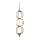 ITALUX Pedro Wisząca 3xLED 12W 3000K Złoty PND-34405-3V-HBR ITALUX Pedro Wisząca 3xLED 12W 3000K Złoty PND-34405-3V-HBR