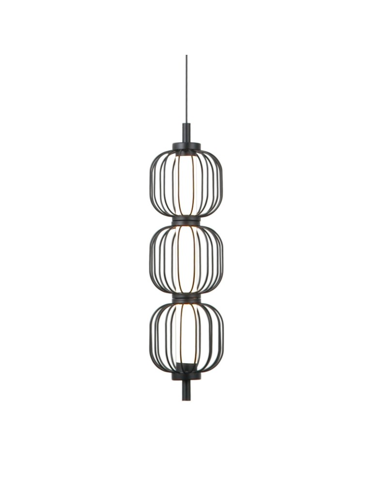 ITALUX Pedro Wisząca 3xLED 12W 3000K Czarny mat, chrom PND-34405-3V-BK