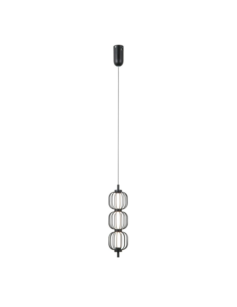 ITALUX Pedro Wisząca 3xLED 12W 3000K Czarny mat, chrom PND-34405-3V-BK