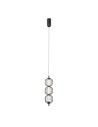 ITALUX Pedro Wisząca 3xLED 12W 3000K Czarny mat, chrom PND-34405-3V-BK
