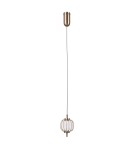 Lampy wiszące pojedyncze - ITALUX Pedro Wisząca 1xLED 4W 3000K Złoty PND-34405-1-HBR - product 3