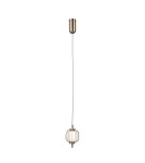 Lampy wiszące pojedyncze - ITALUX Pedro Wisząca 1xLED 4W 3000K Złoty PND-34405-1-HBR - product 1