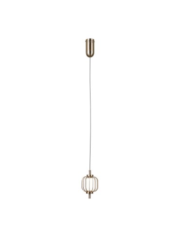 ITALUX Pedro Wisząca 1xLED 4W 3000K Złoty PND-34405-1-HBR