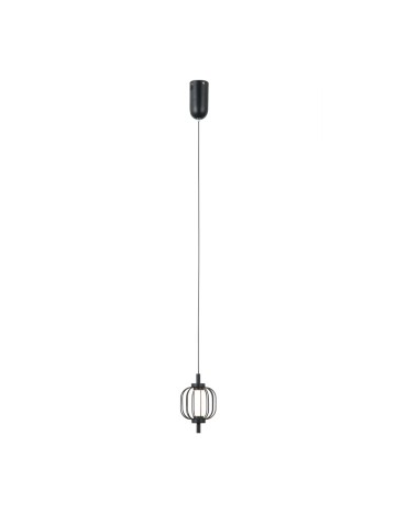 ITALUX Pedro Wisząca 1xLED 4W 3000K Czarny mat, chrom PND-34405-1-BK